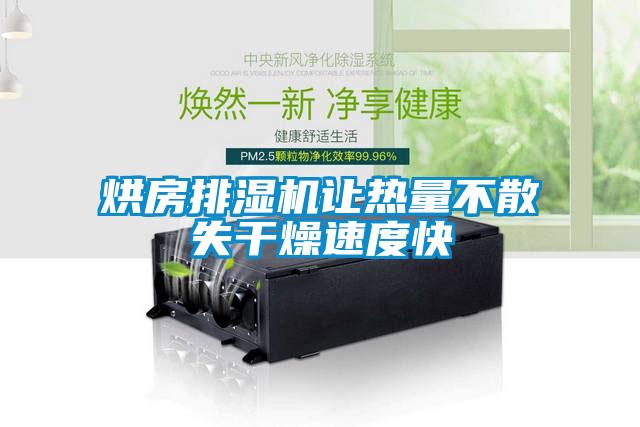 烘房排濕機讓熱量不散失干燥速度快