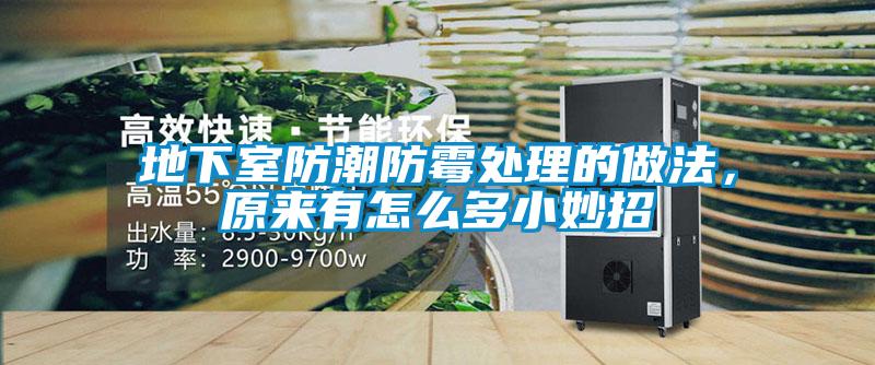 地下室防潮防霉處理的做法，原來(lái)有怎么多小妙招