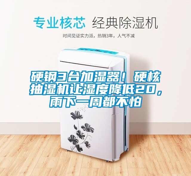 硬鋼3臺加濕器！硬核抽濕機讓濕度降低20，雨下一周都不怕