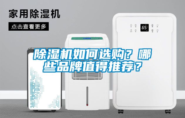除濕機如何選購？哪些品牌值得推薦？