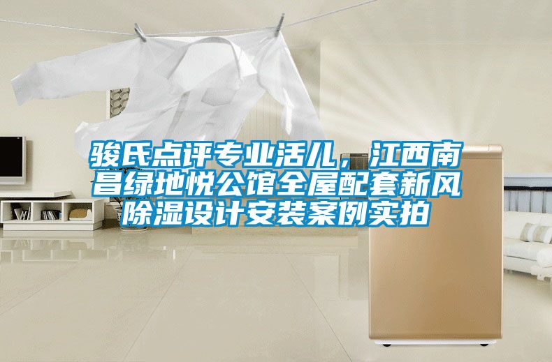 駿氏點(diǎn)評專(zhuān)業(yè)活兒，江西南昌綠地悅公館全屋配套新風(fēng)除濕設計安裝案例實(shí)拍